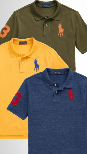 ラルフローレン　≪男の子 2～XL≫半袖ビッグポニーポロシャツII